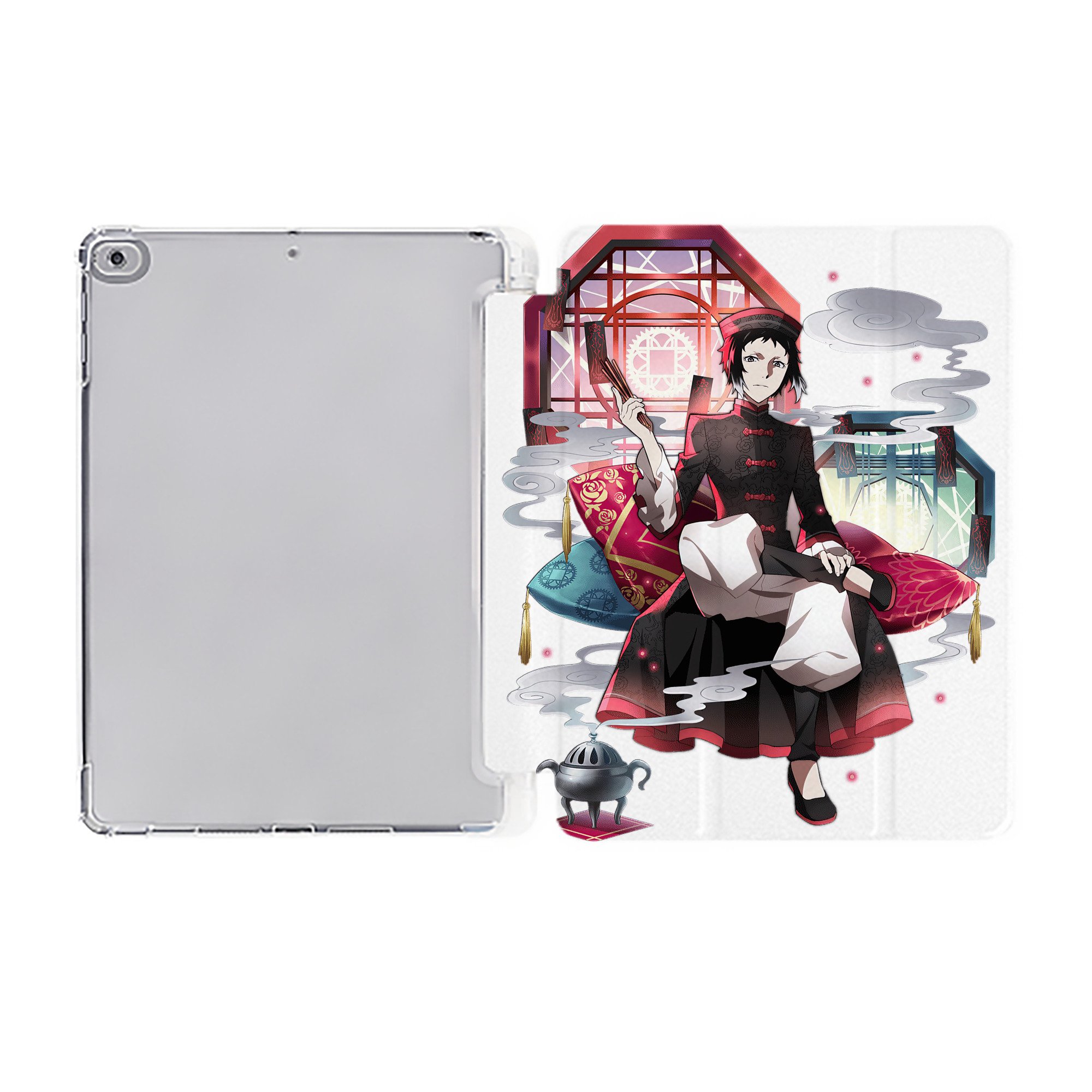 （画像用） 文豪ストレイドッグス Bungo Stray Dogs IPad ケース ペン収納付き 三つ折りスタンド PUレザー×シリコン 対応機種9.5/10.5/10.9インチ